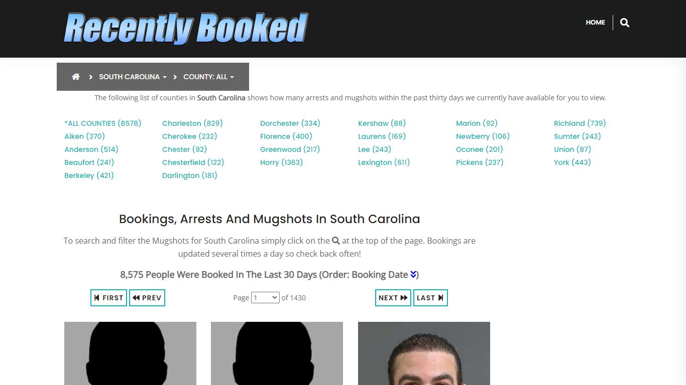 Recent bookings, Arrests, Mugshots in South Carolina - Recently Booked